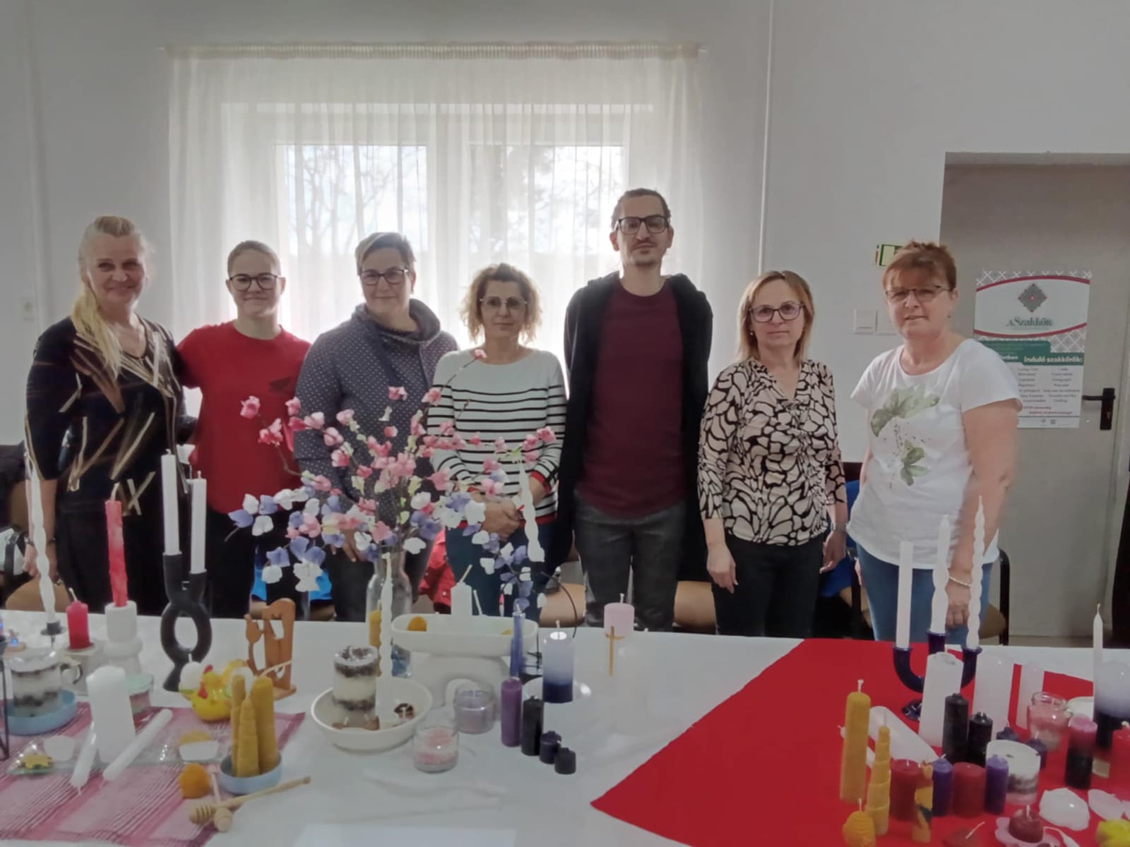 Gyertyaöntő szakkör záró fotó · Felsőpáhok