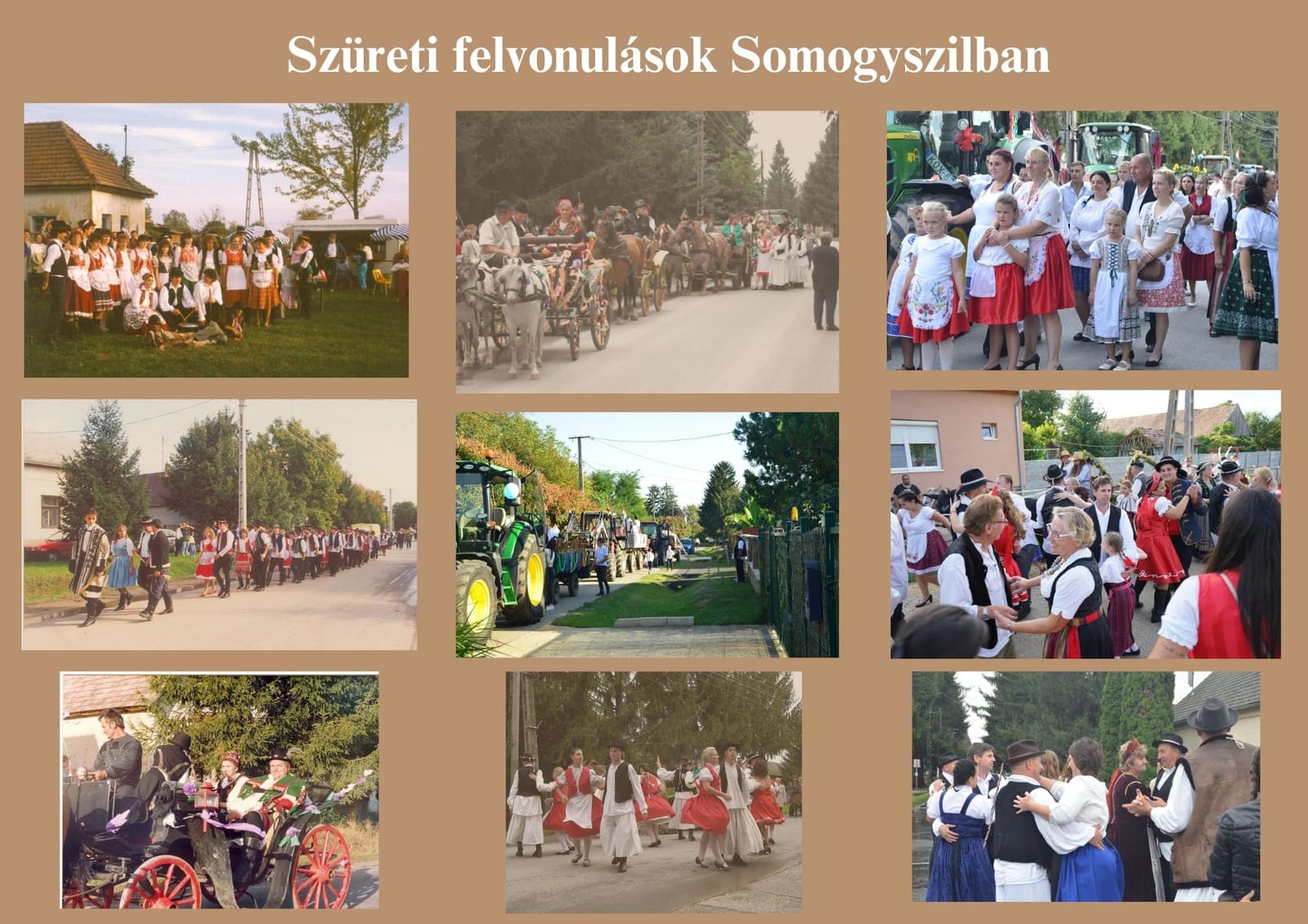 Szüreti felvonulások Somogyszilban · Somogyszil