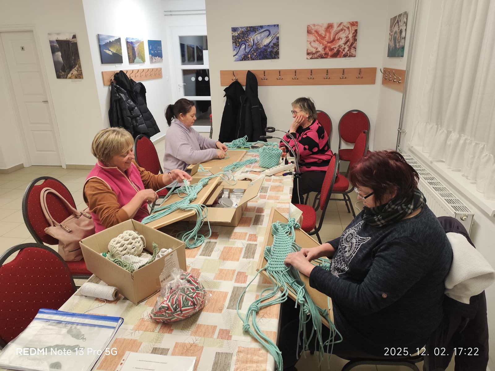 Makramé szakkör Csonkahegyháton · Csonkahegyhát